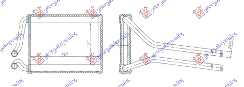 Kia picanto 08-11 GREJAC KABINE (BR) (195x120x20)