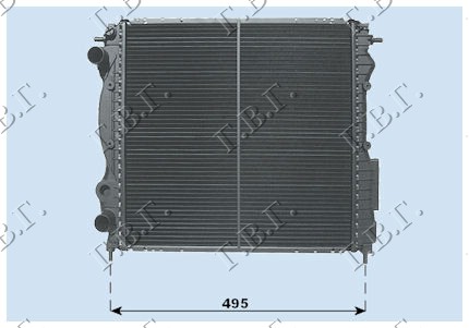 Renault clio 96-98 HLADNJAK MOTORA 1.2-1.4 8V +A/C (43x40)