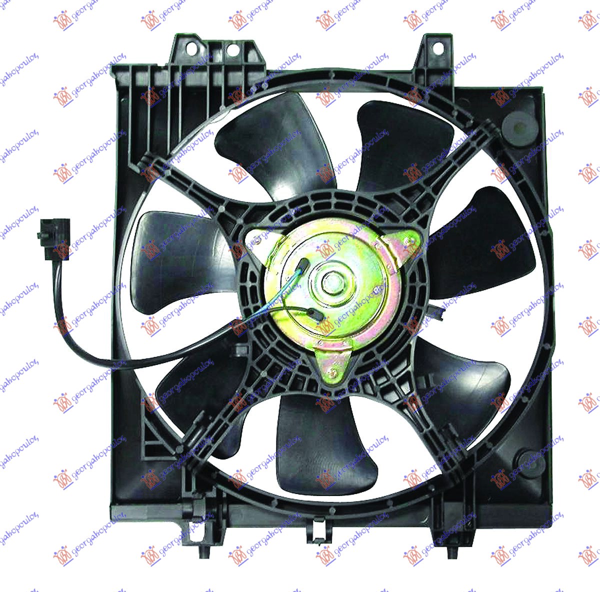 Subaru impreza 01-08 VENTILATOR KLIME KOMPLET (BENZIN)