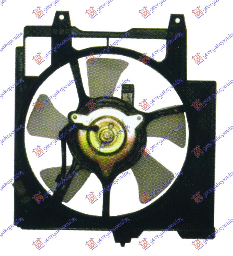 Nissan micra (k11) 98-00 VENTILATOR HLADNJAKA KOMPLET (BENZIN)