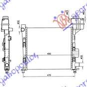 Mercedes a class (w168) 98-04 HLAD MOTORA BEN -AC (40x37.5) SA POSUDOM