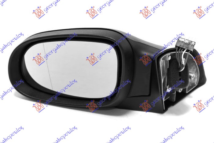 Mercedes a class 1998-2004 (w168) RETROVIZOR ELEKTRICNI PM (ELEKTRO-SKLOPIV) (7 PIN) (ASFERICNO STAKLO)