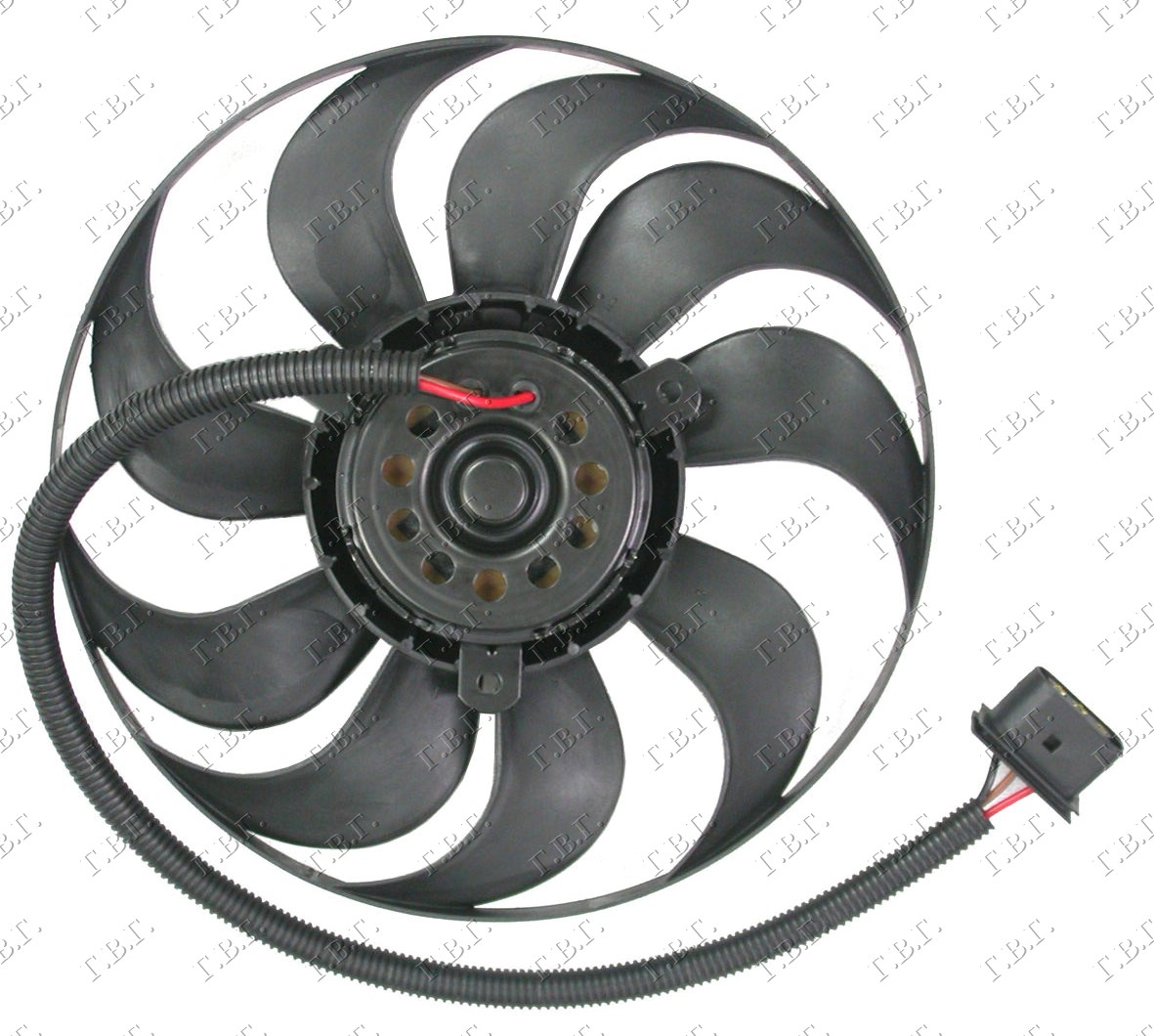 Vw polo 05-09 VENTILATOR A/C (MOTOR+ELISA)(29cm)BEN-DI