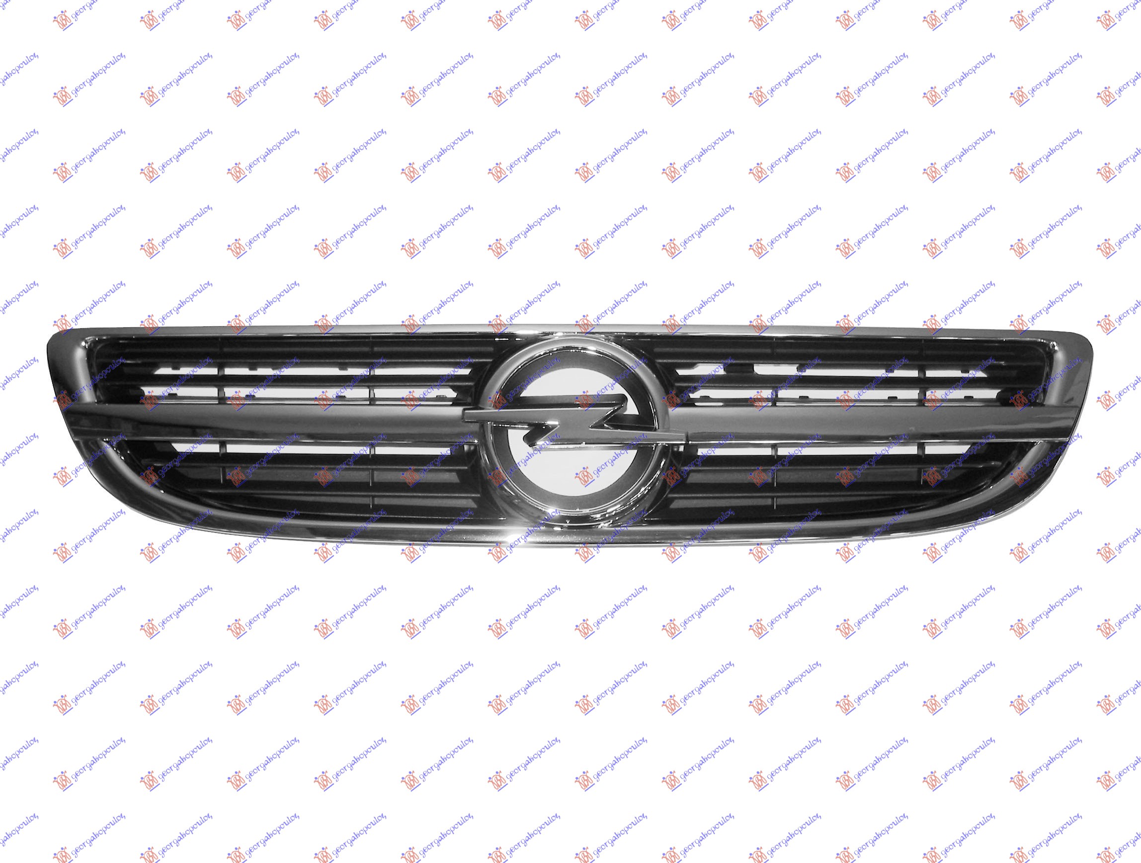 Opel zafira 99-05 PVC MASKA HROM/CRNA 02-