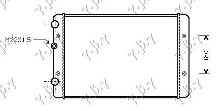 Vw lupo 1998-2005 (6x1/6e1) HLADNJAK MOTORA ZA SVE MODELE (MAN) (+AC) (63x38)