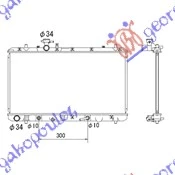 Fiat sedici 07- HLADNJAK.1.5i-1.6i 16V VVTi(71x37.5)AU