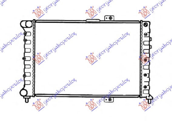 Alfa romeo 166 98-07 HLADNJAK MOTORA (65.8x41.5)  + A/C