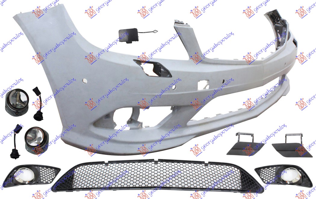 Mercedes c class 2007-2011 (w204) PREDNJI BRANIK PM (PRSKALICE) (6 PDC SENZORI) (AMG)