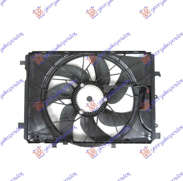 Mercedes c class (w204) 07-11 VENTILATOR KOMPLET (BEN-DIZ) +A/C