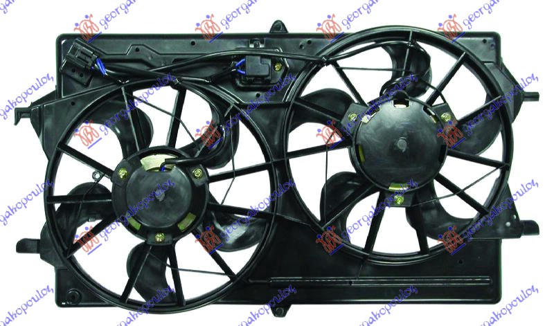 Ford focus 98-04 VENTILATOR KOMPLET DUPLI +A/C BEN-DIZ