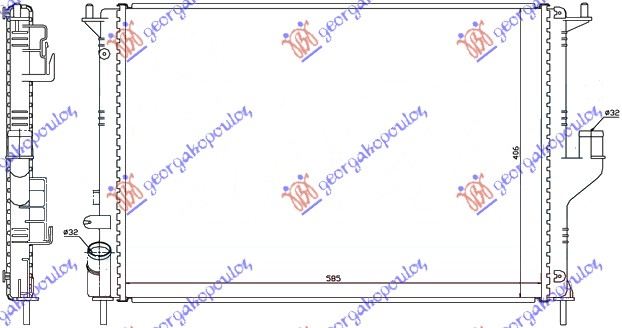 Dacia sandero 08-12 HLAD MOTORA BEN-DIZ (58x40)SRAF GORE