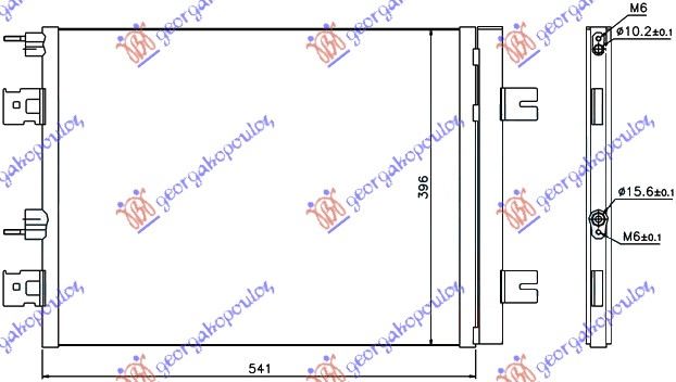 Dacia sandero 08-12 HLAD KLIME 1.4-1.6 BENZ- 1.5 DCi (51x40)