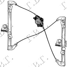 Seat toledo 99-04 PODIZAC PREDNJEG PROZORA ELEKTRICNI (BEZ MOTORA)