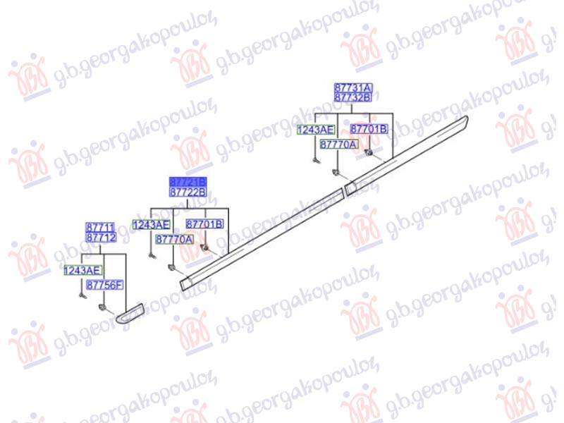 Hyundai accent h/b 1999-2002 (lc) LAJSNA PREDNJIH VRATA (O)