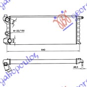 LANCIA Y10 84-91 HLADNJAK MOTORA 750/1000 4x4 (58x25x34) 86-89