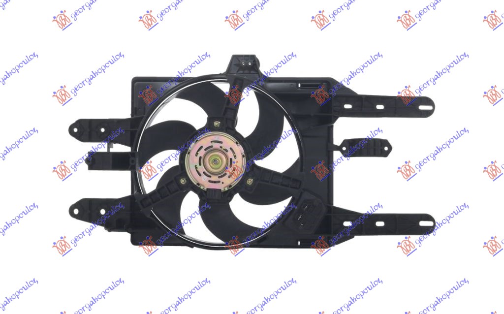 LANCIA Y 96-03 VENTILATOR KOMPLET (75/85) (BENZIN) (+AC) 97-99