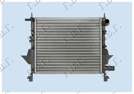 Renault twingo 2000-2007 (c06) HLADNJAK MOTORA 1.1cc 8V 1.2cc 16V (-AC) (43x37.7)