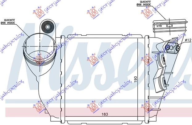 Seat leon 99-05 HLAD INTERC. BEN-DIZ (18.3x19x6.5) 12mm