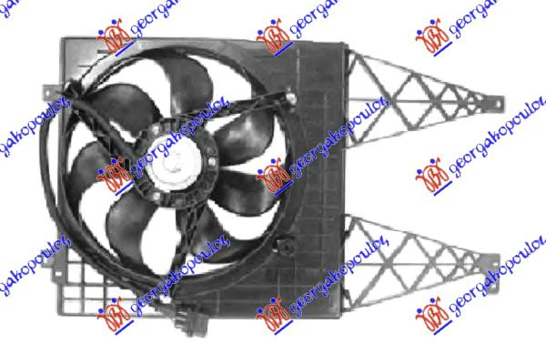 Seat leon 1999-2005 (1m1) VENTILATOR HLADNJAKA () (1.6/1.8 BENZIN - 1.9 DIZEL)