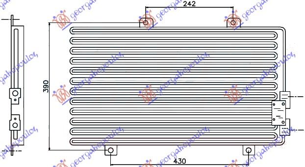 Alfa romeo 145 99-01 HLAD.KLIME 95- TS(54.5x34.5)