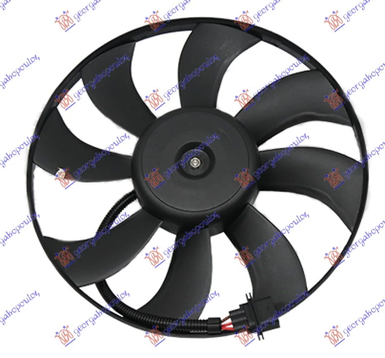 Vw polo 05-09 VENTILATOR (MOTOR+ELISA) (390mm)