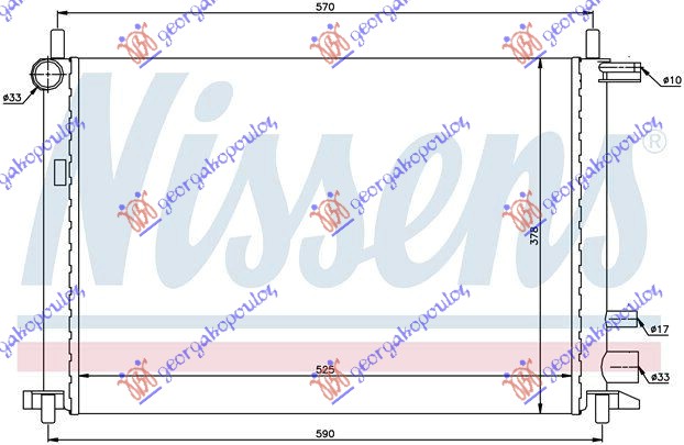 Ford fiesta 99-02 HLAD MOTORA 1.2-1.3-1.4-1.6+A/C(52x37.8)