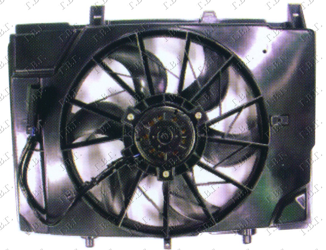 Mercedes clk (w208) 97-02 VENTILATOR HLADNJAKA KOMPLET (BENZIN)