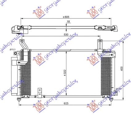 Suzuki liana 01-07 HLAD. KLIME SVI MODELI (64.5x30.4x1.8)