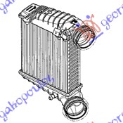 Vw passat 00-05 HLADNJAK INTERKULERA BENZIN (23x20.7x62)