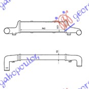 Mercedes e class (w210) 99-02 HLAD INTERC. 2.5-2.9CDi (56.2x115x52)