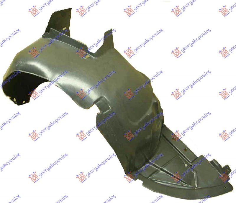 Citroen c3 2002-2010 (fc/fn) POTKRILO PLASTICNO 2006-