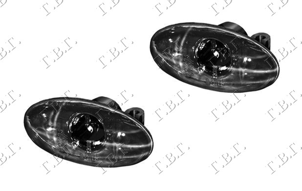 Citroen c5 2001-2004 (de/dc) MIGAVAC U KRILU PROVIDNI/ZATAMNJENI (SET)