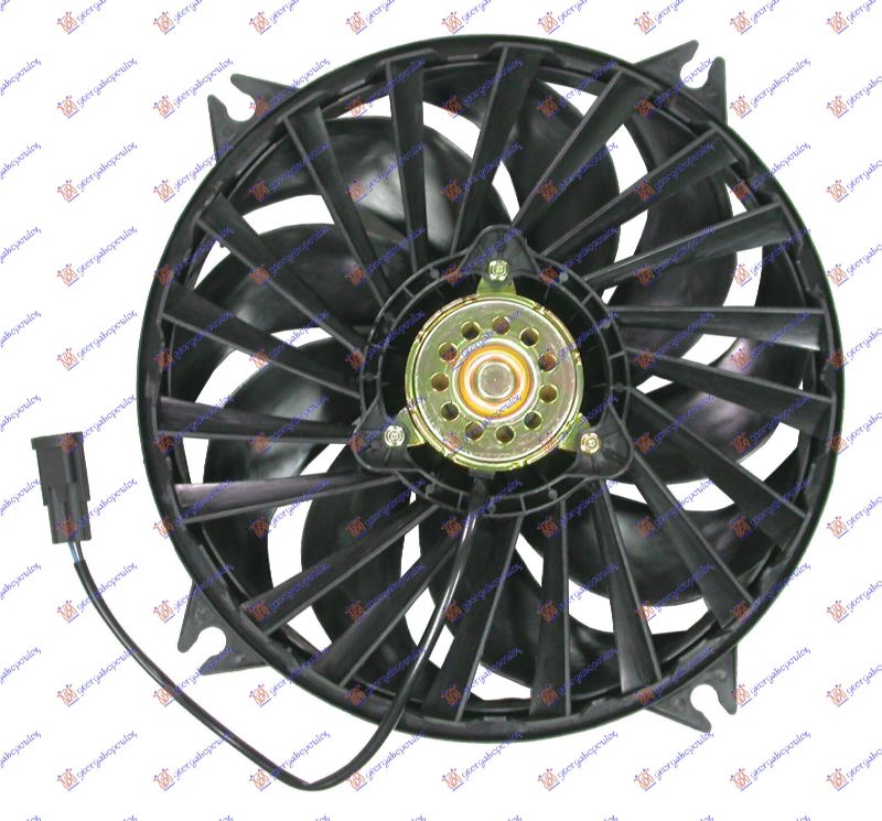 Fiat ulysse 02-11 VENTILATOR KOMPLET BENZIN-DIZEL (38cm)