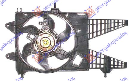 Fiat idea 04-10 VENTILATOR KOMPLET (1.3 MULTIJET) (+/-AC)