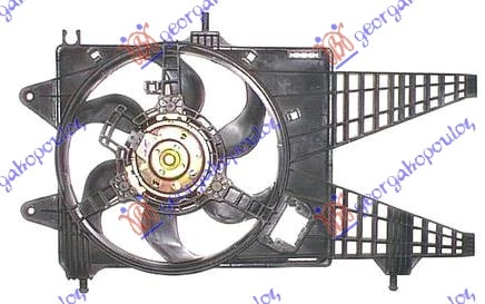 LANCIA Y 03-11 VENTILATOR KOMPLET (1.3 MULTIJET) (+/-AC)