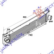 Peugeot boxer 06-14 HLAD INTER.2.2-2.3-3.0 HDI-JTD(740x127x6