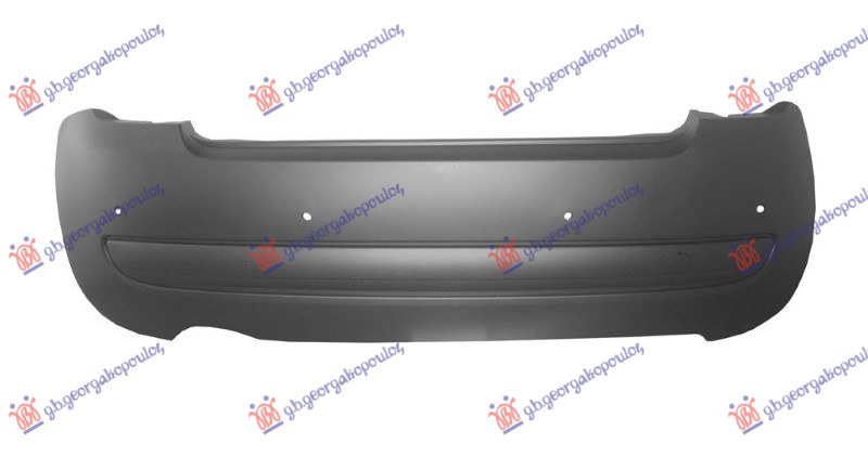 Fiat 500 2007-2015 (312) ZADNJI BRANIK (4 PDC SENZORA) (SA/BEZ OTVORA ZA LAJSNU)