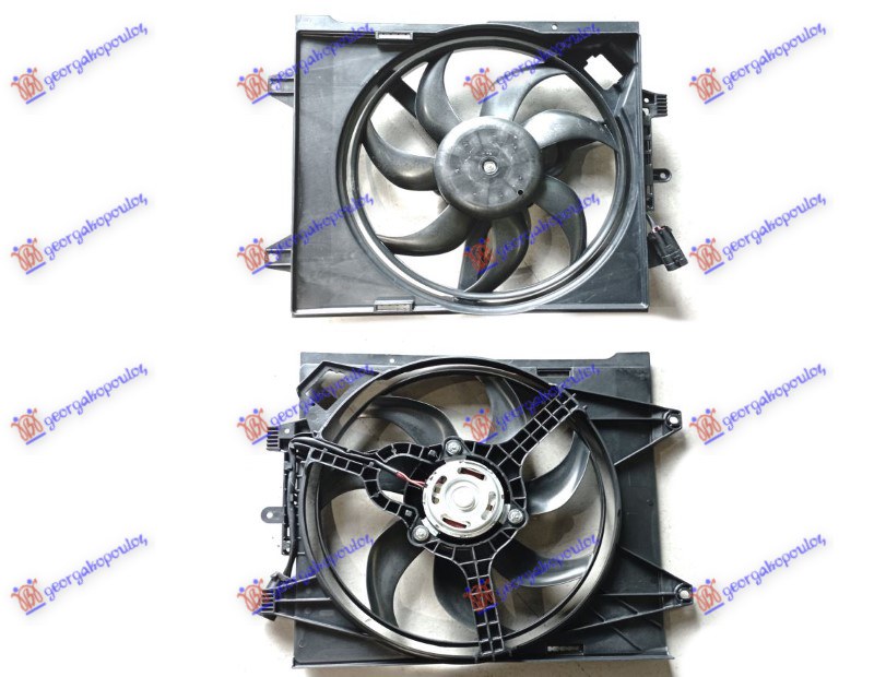 Fiat 500 07-15 VENTILATOR KOMPLET (BENZIN-DIZEL) (+AC)