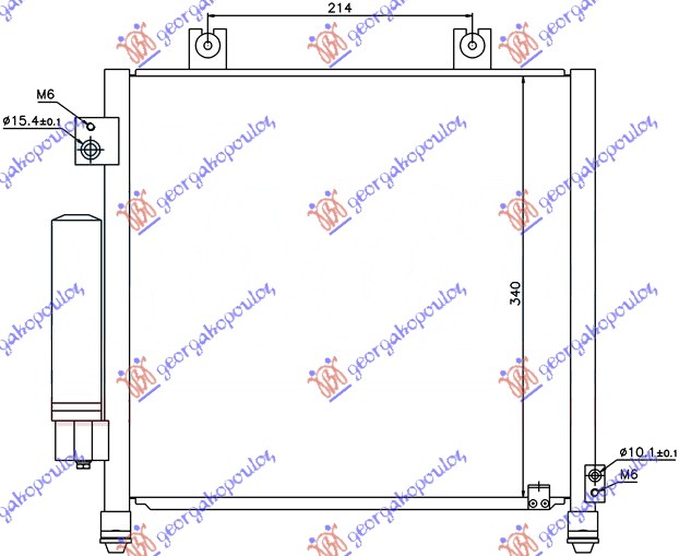 Suzuki ignis 00-08 HLADNJAK KLIME (39.7x34x1.6) -03