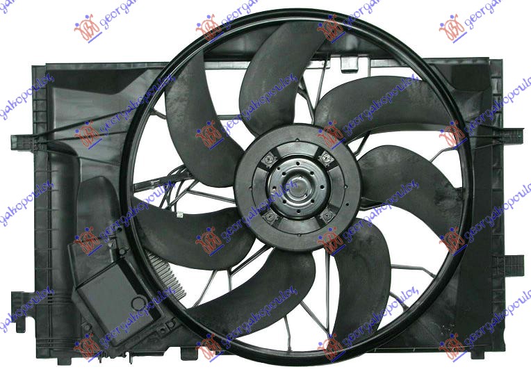 Mercedes c class (w203) sdn/s.w. 00-03 VENTILATOR HLADNJAKA KOMPLET (BENZIN/DIZEL)