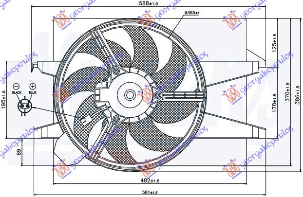 Ford fusion 02-12 VENTILATOR (BEN/DIZ) +A/C DUGULJ. DZEK