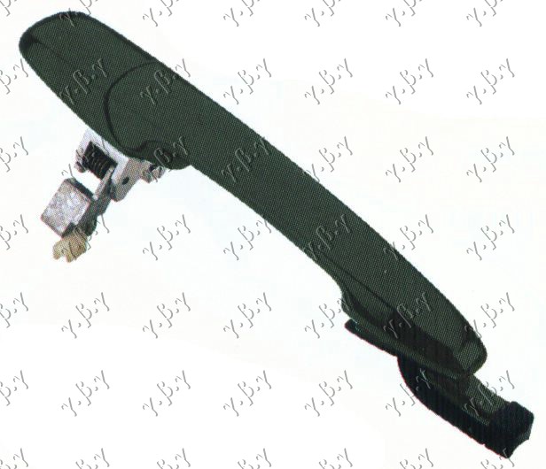 Mazda rx8 2003-2012 (se/fe) KVAKA PREDNJIH VRATA SPOLJASNJA (BEZ RUPE ZA KLJUC)