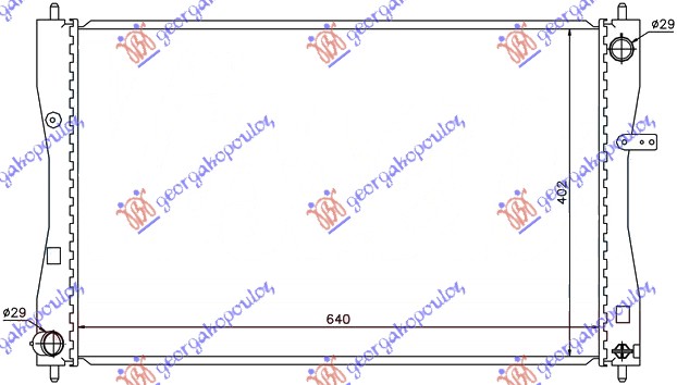 Mitsubishi colt 05-08 HLADNJAK MOTORA 1.5 CDi (64x40)(KOYO)