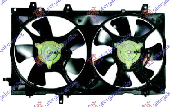 Subaru forester 02-08 VENTILATOR DUPLI BEZ TURBO BENZIN