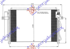 Hyundai getz 02-05 HLADNJAK KLIME 1.5 CRDi (51x35x18)