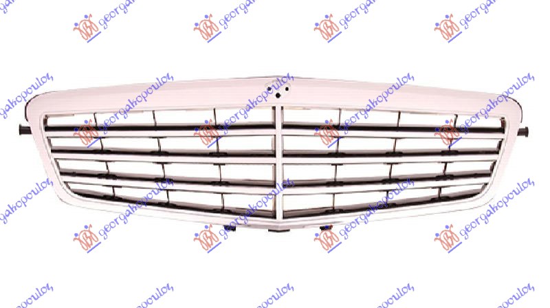 Mercedes e class (w212) 09-13 PVC MASKA HROM/CRNA AVANTG.