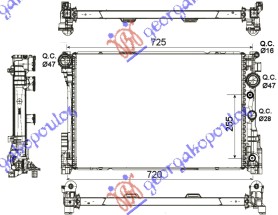 Mercedes e class (w212) 09-13 HLAD 3.0-3.5- BZ-2.1-2.2-3.0CDi(64x43x34