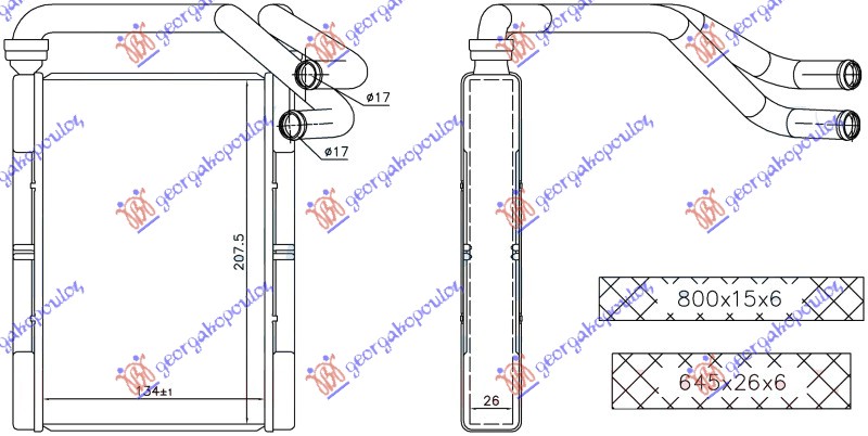 Toyota yaris 99-05 GREJAC KABINE (134x208x260)(BR)