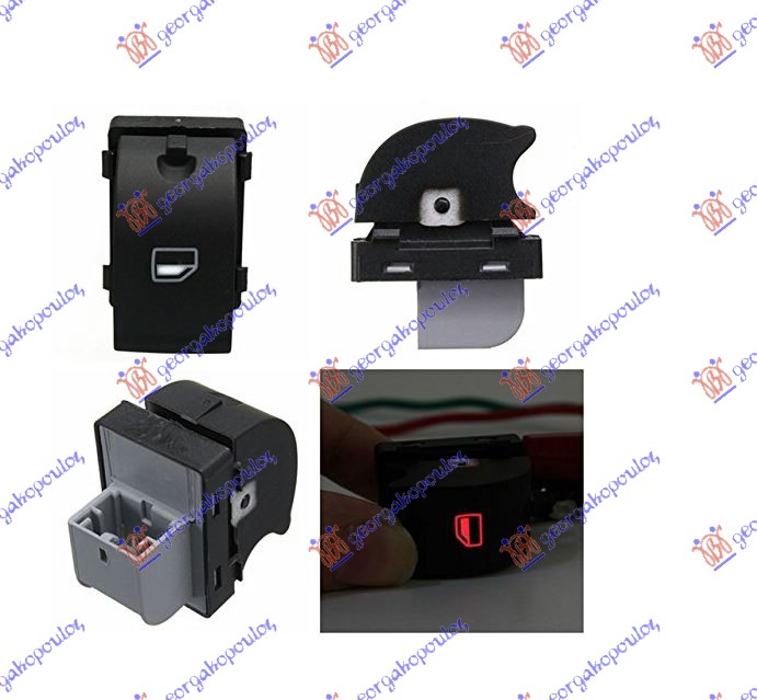 Seat exeo 09-13 PREKIDAC U PREDNJIM/ZADNJIM VRATIMA (4 PIN)