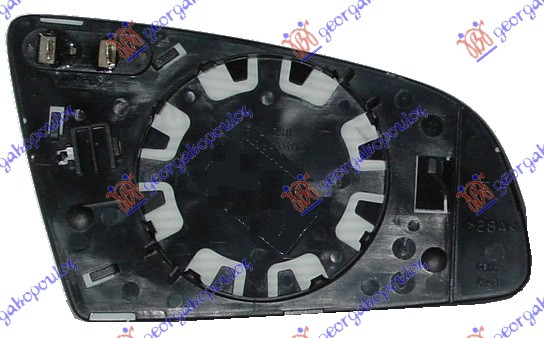 Audi a4 2000-2004 (8e2/8e5) STAKLO RETROVIZORA SA GREJACEM (ASFERICNO)